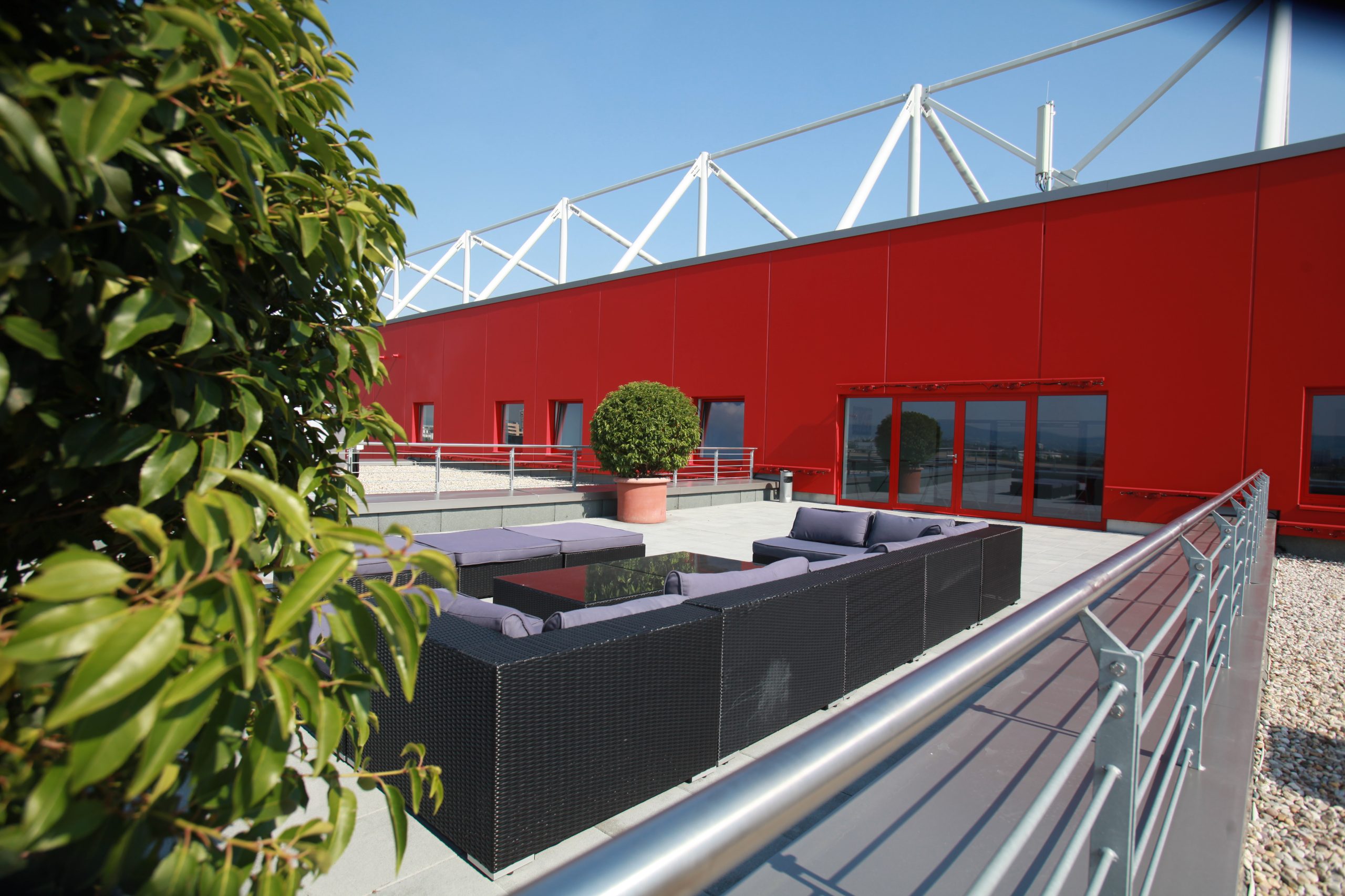 Dachterasse der MEWA ARENA